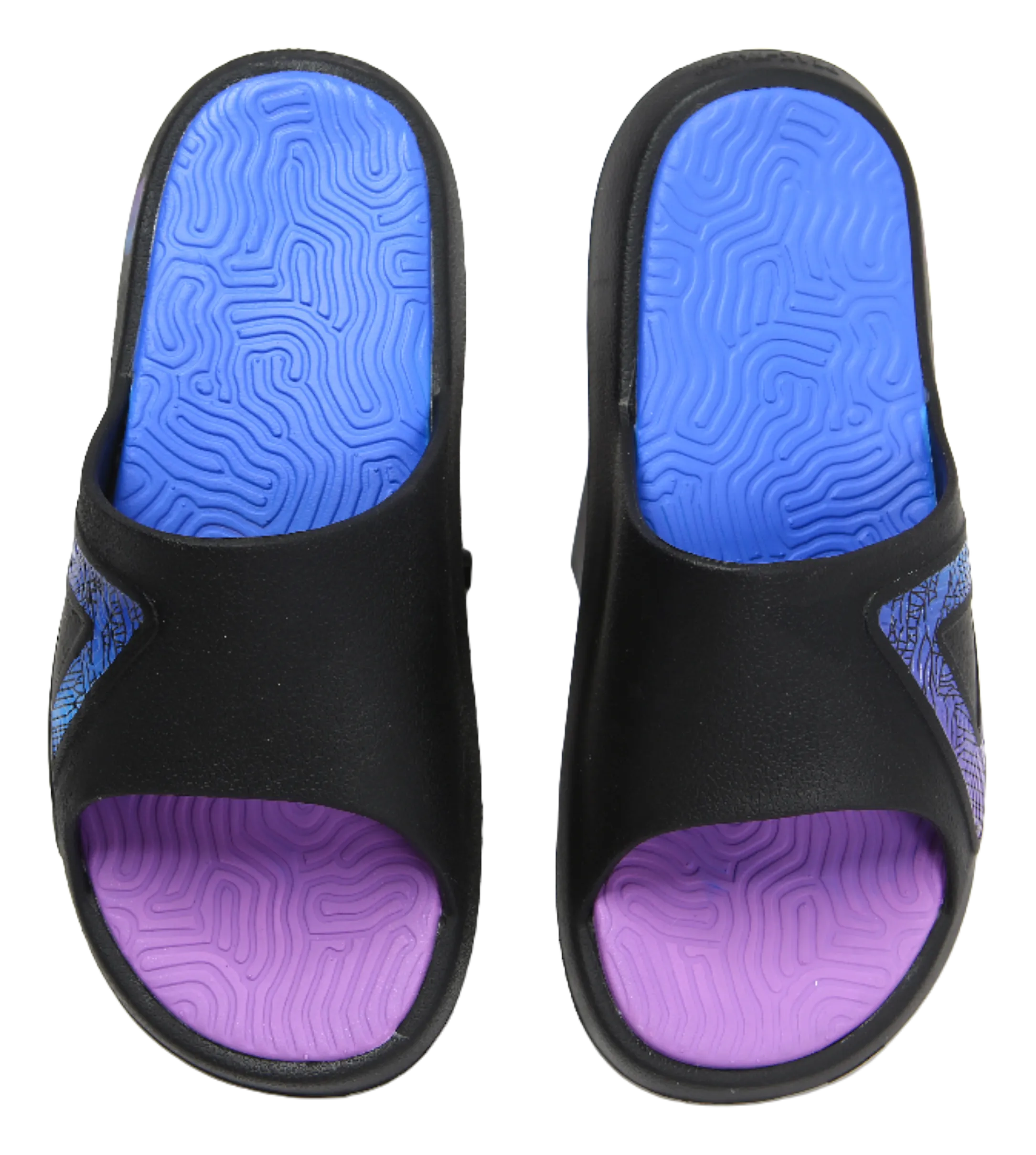 Snoop Dogg House Slippers PEAK Tai Ji2.0 EVA Quiet Slip Resistant Abrasion Resistant Slide Slippers Men's Black Purple