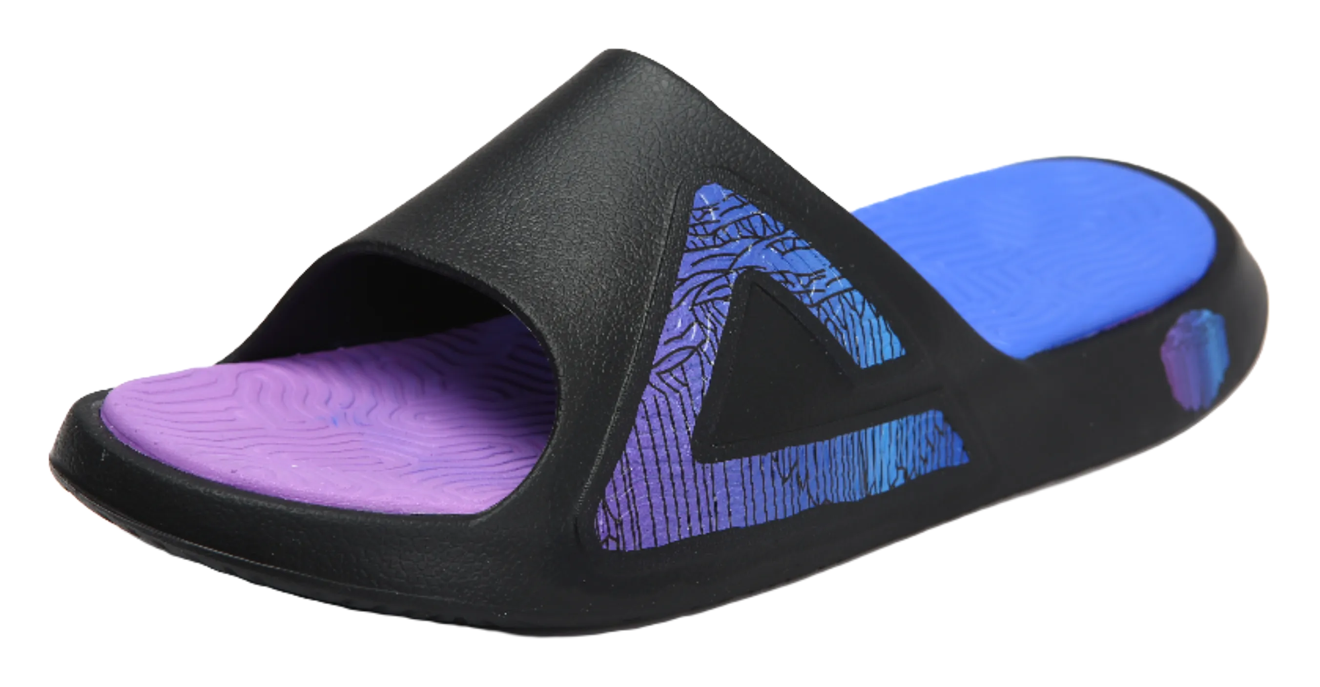Bottoms For Slippers PEAK Tai Ji2.0 EVA Quiet Slip Resistant Abrasion Resistant Slide Slippers Men's Black Purple