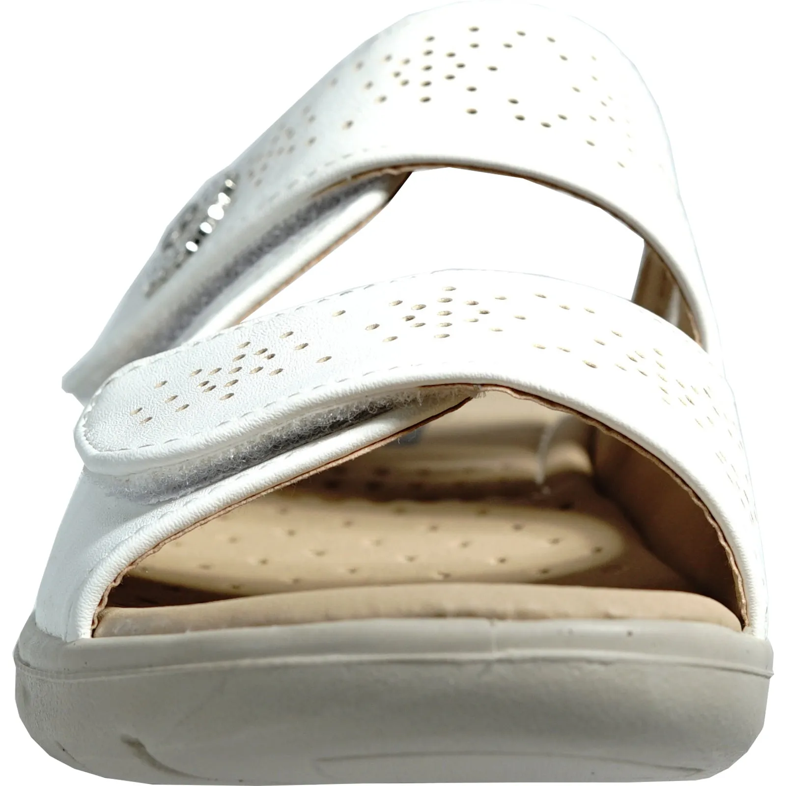 Teeks Sandals kozi Women Sandal OY5125 Comfort Wedge Sandal White