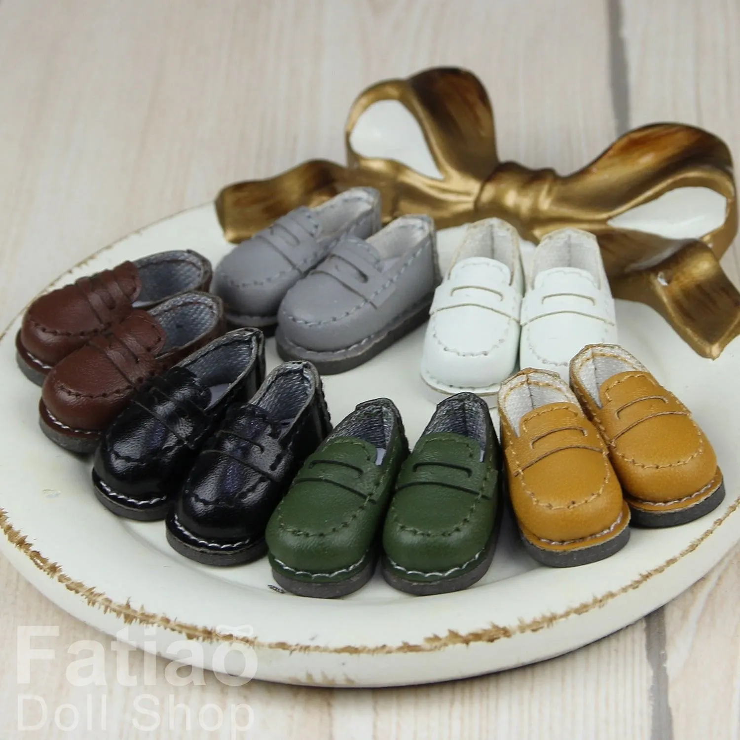[Fatiao Doll Shop] Student leather shoes loafers / OB11 OBITSU Gucci Loafers On Sale
