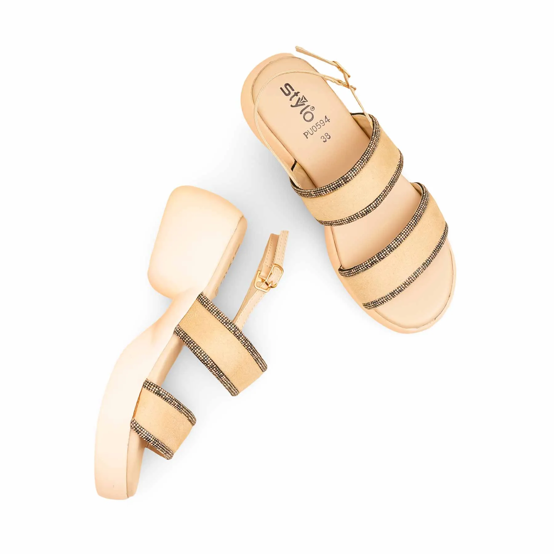 Fawn Formal Sandal For Ladies PU0594 Sandals With Removable Insoles