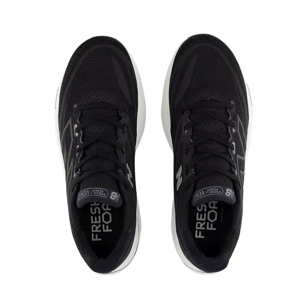 Men's Fresh Foam x Vongo v6 - Black with White (D Width) Flat Mountain Bike Shoe