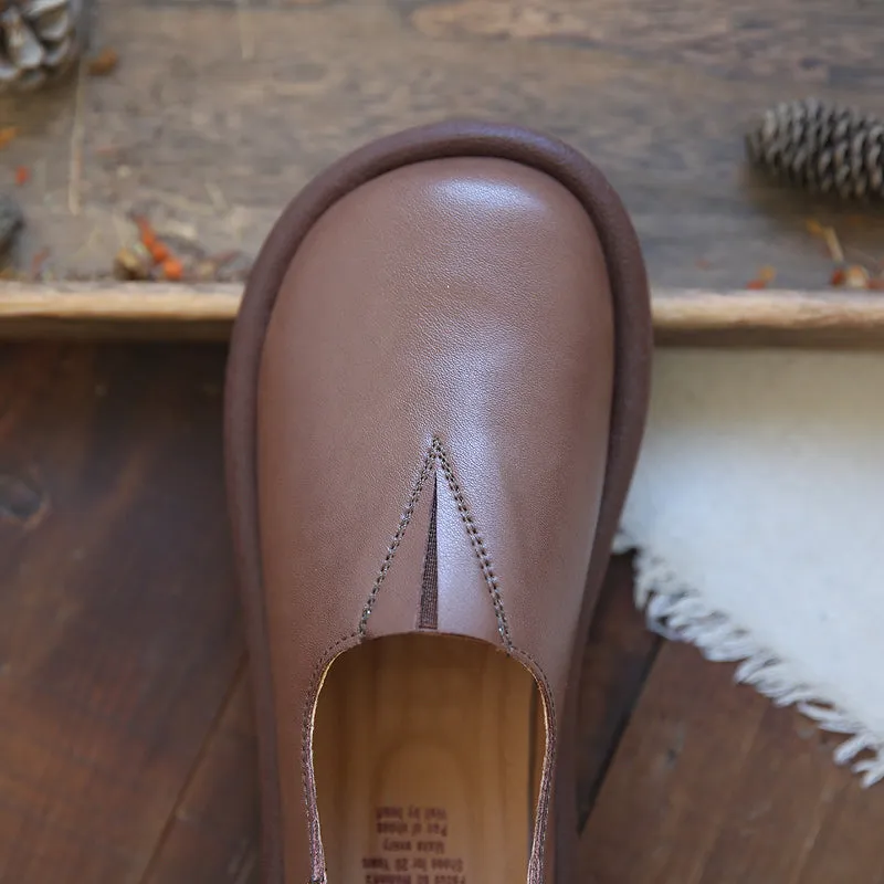 Chinese Laundry Shoes Flats Women Retro Solid Soft Leather Flat Casual Shoes