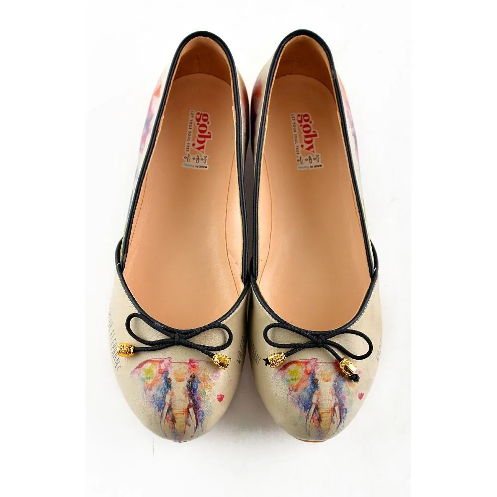 Flat Embellished Wedding Shoes Flamboyant Elephant Ballerinas Shoes OMR7109