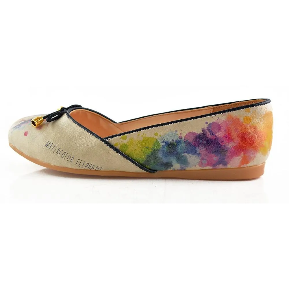 Flamboyant Elephant Ballerinas Shoes OMR7109 Best Bike Shoes