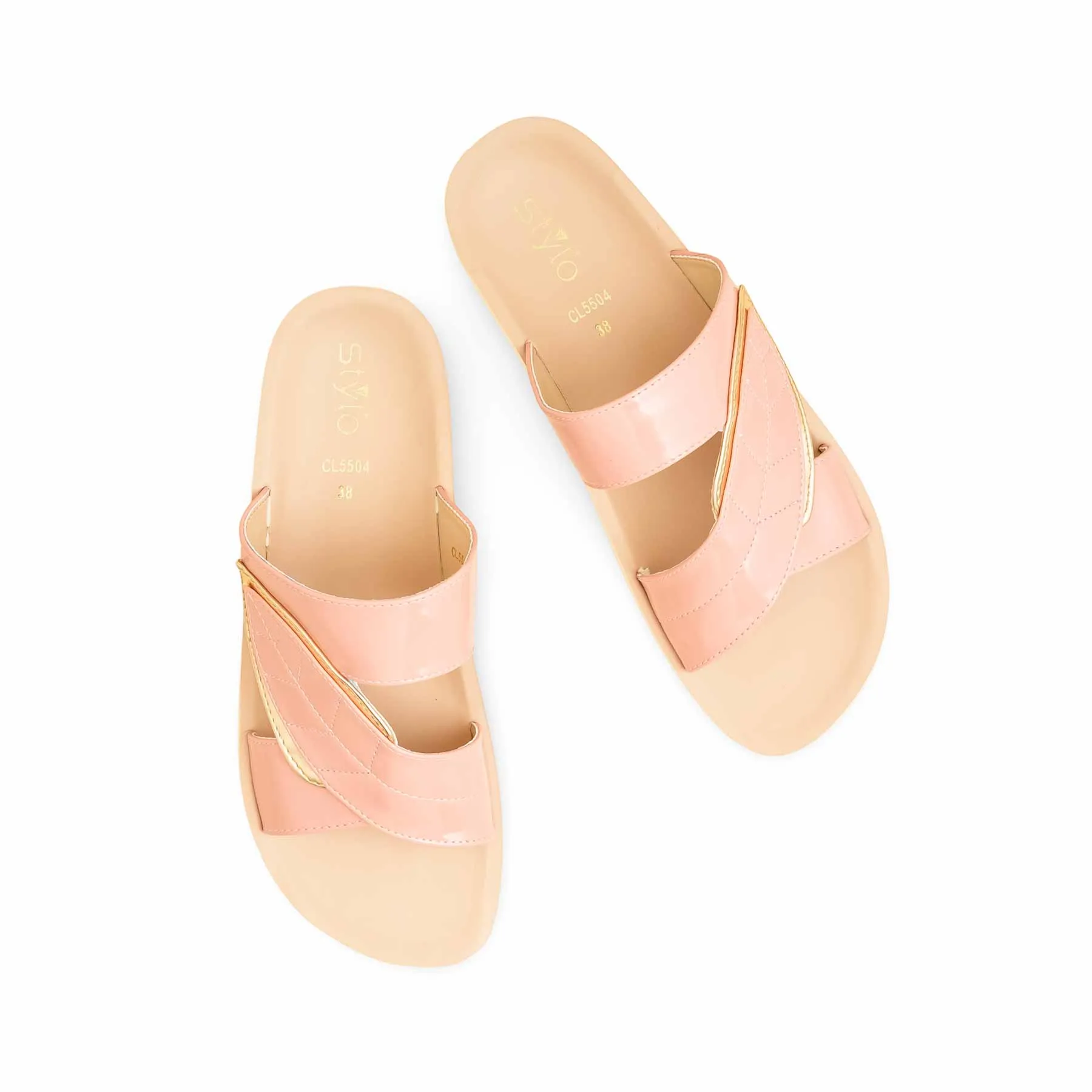 Best Flats Wading Shoes Pink Casual Softy For Women CL5504