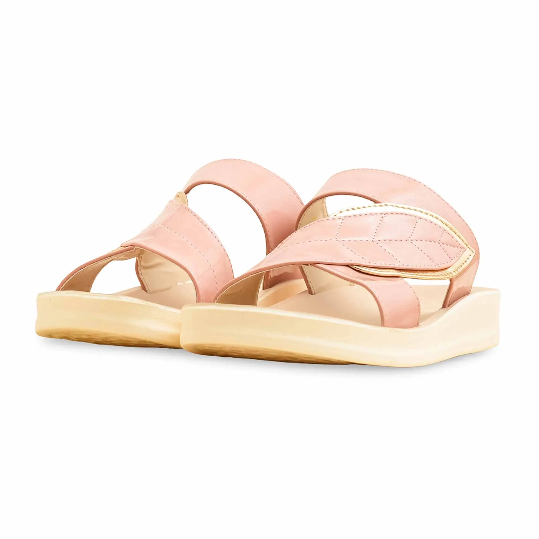 Pink Casual Softy For Women CL5504 Flat Shoes With Ribbon