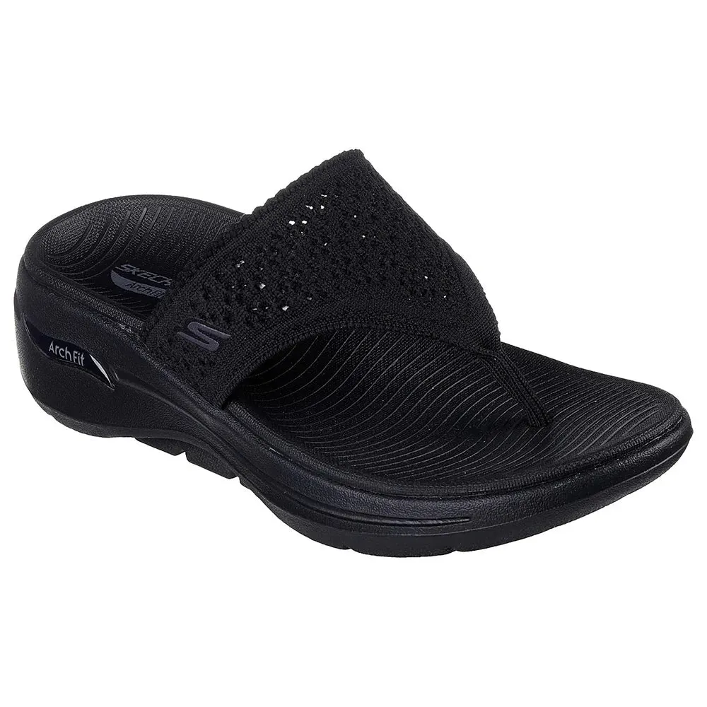 SKECHERS GO WALK ARCH FIT SANDALS - 140801 - BBK Comfortable Sandals For Work