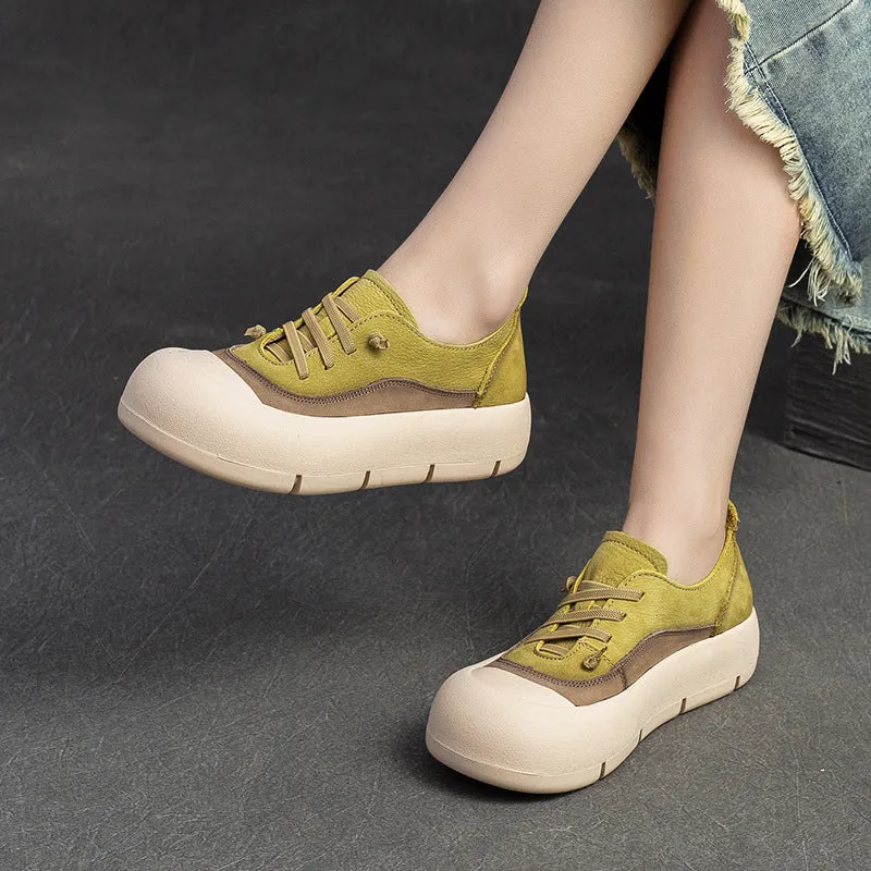 Women Fashion Leather Minimalist Flat Casual Shoes D'orsay Flat Shoes