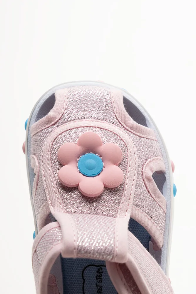 Flower Sandals Pink Christian Louboutin Sandals