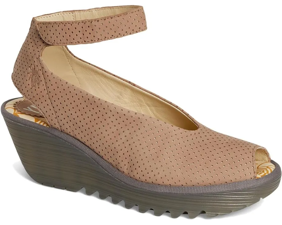 FLY LONDON YALA PERF - TAUPE Flat Sandals