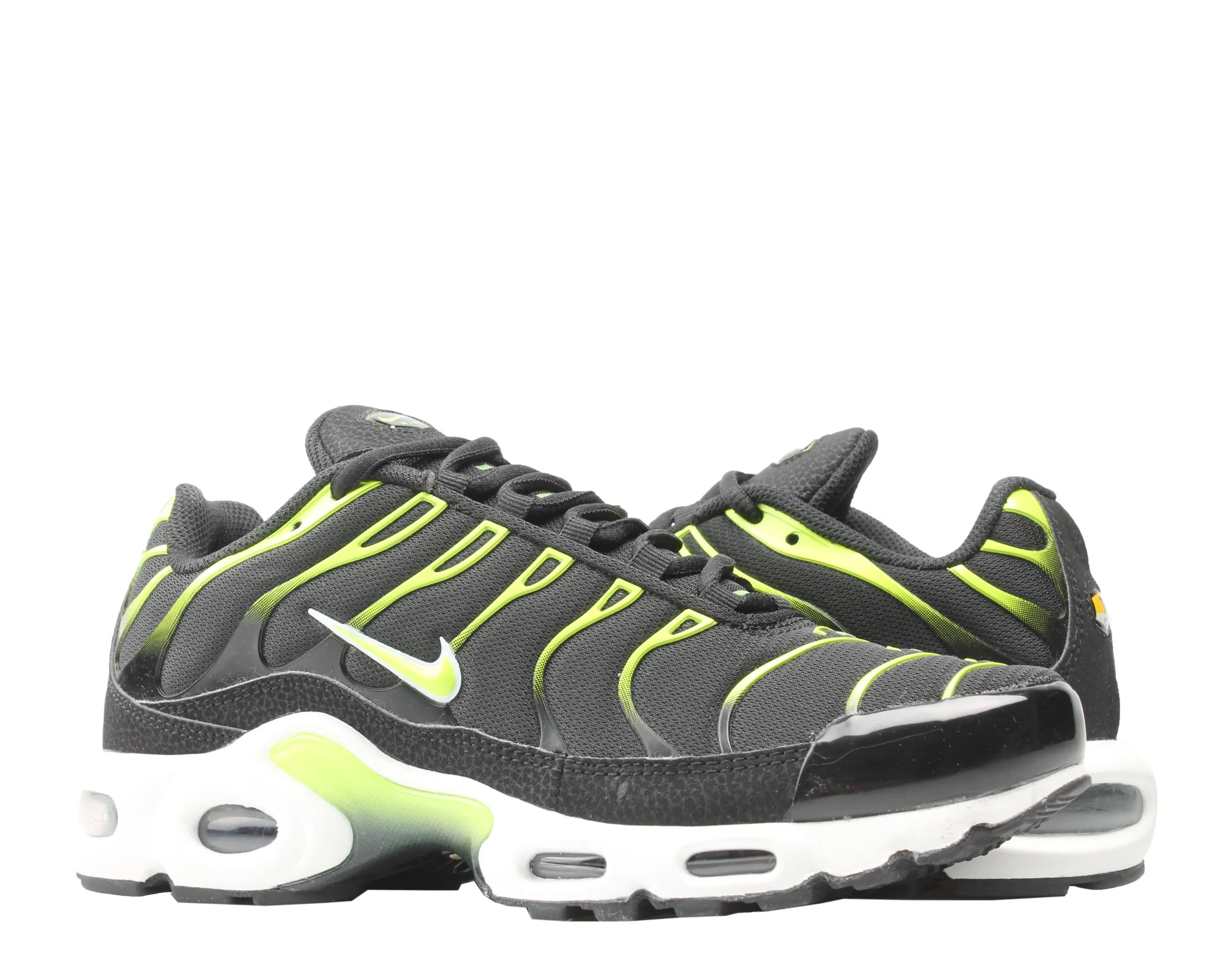 Nike Air Max Plus Black/Volt-White-Platnium Tint Men's Running Shoes 852630-037 Nike Sale