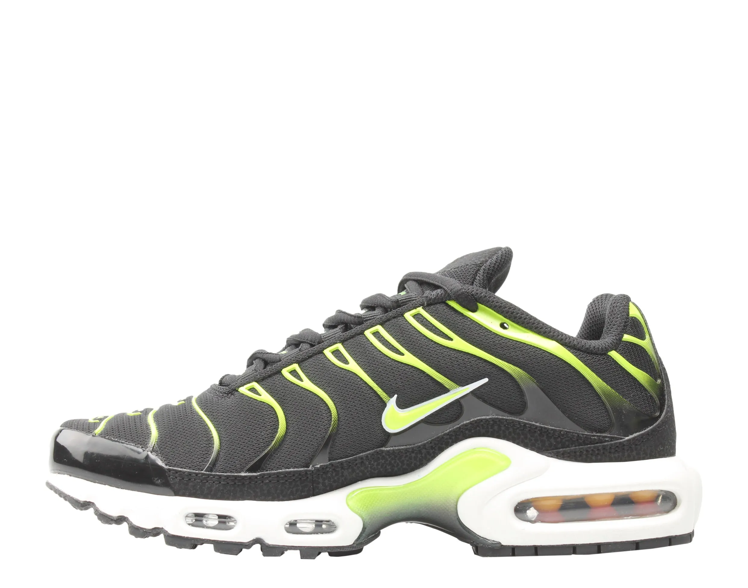 Nike Free Run Custom Shoes Nike Air Max Plus Black/Volt-White-Platnium Tint Men's Running Shoes 852630-037