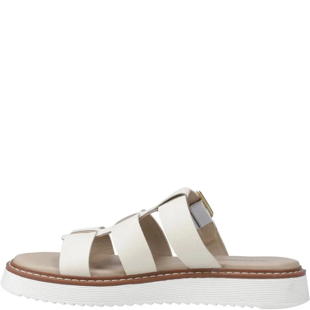 Sophia Webster Flat Shoes Cream Celeste Slide Sandals