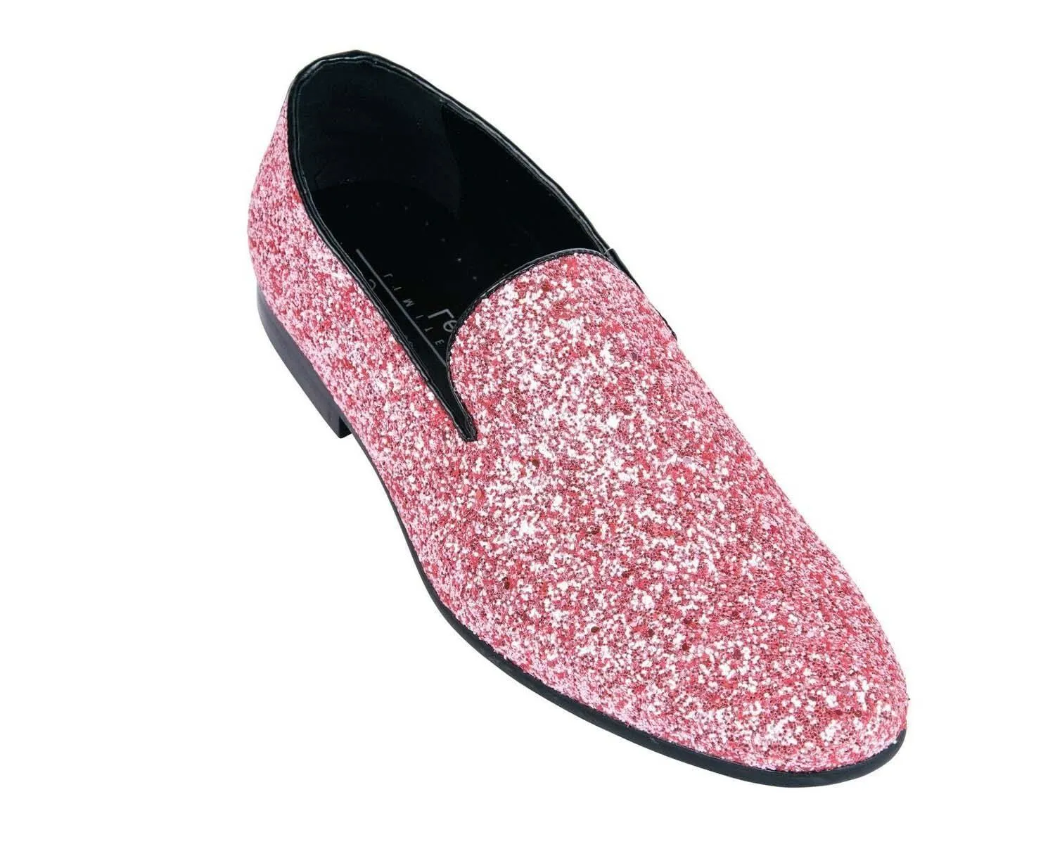 Pink Sparkle Slip On Men's  Shoes Great Slippers