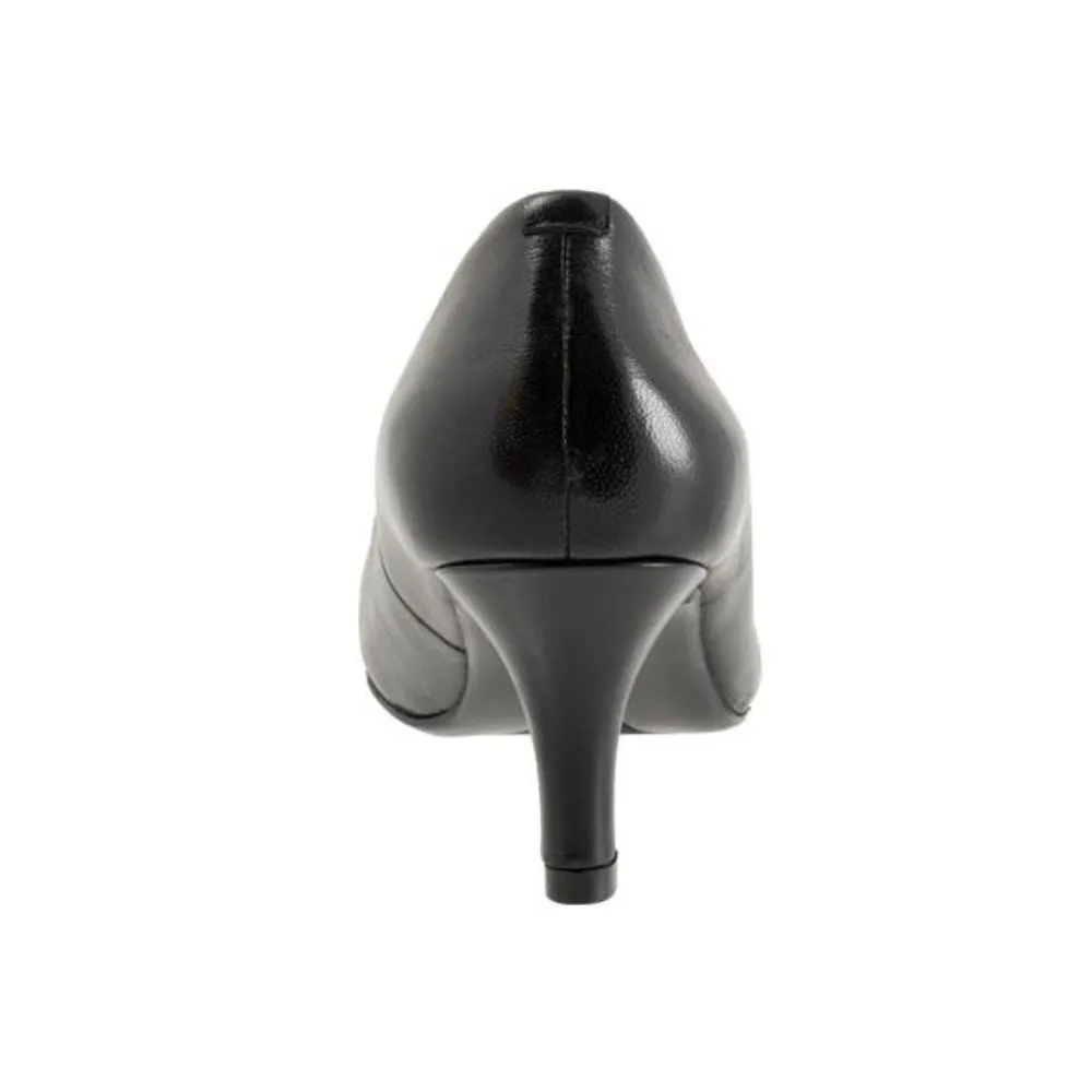 Trotters Lanay Black Leather Pump (Women's)