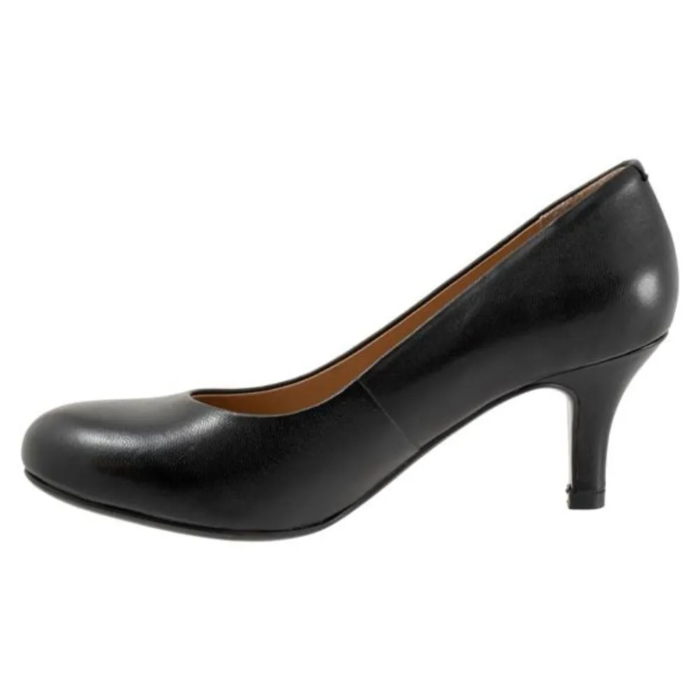 Trotters Lanay Black Leather Pump (Women's)
