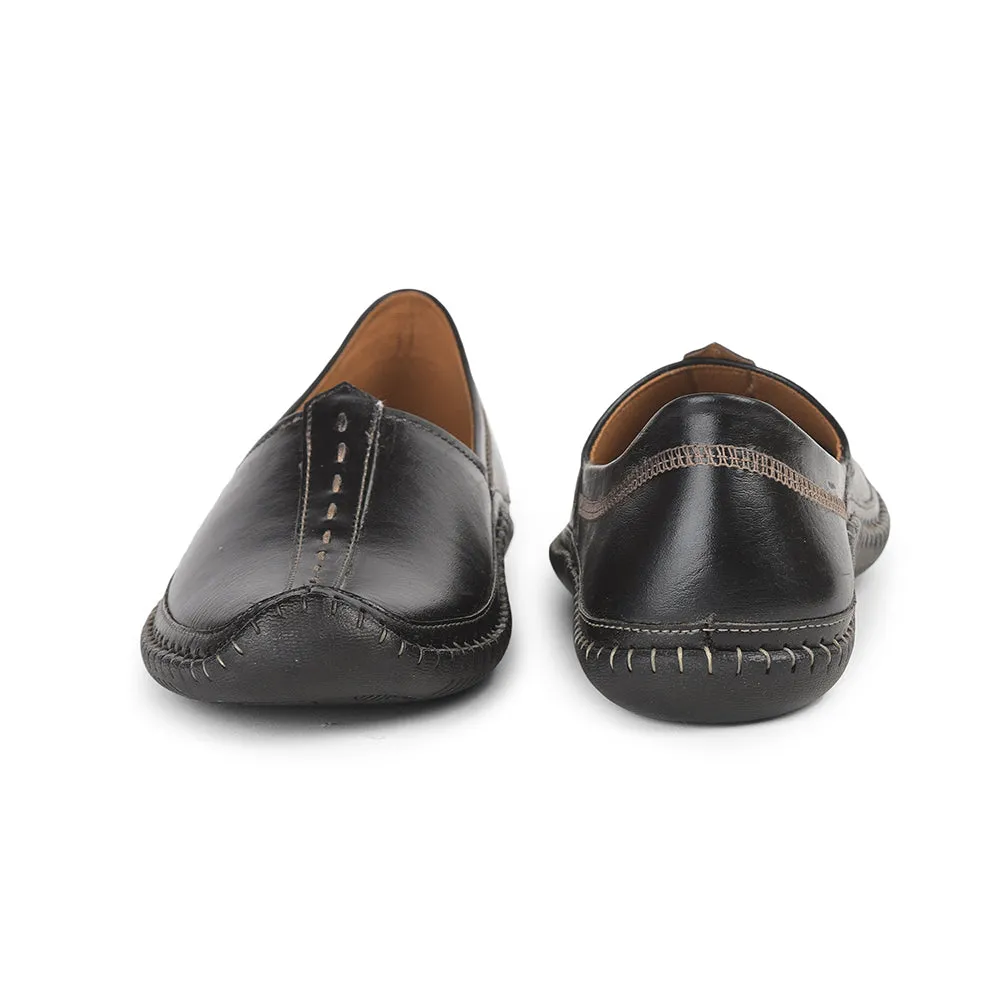 Fortune Black Casual Mojari For Men BRL-25 By Liberty Casual Homecoming Shoes