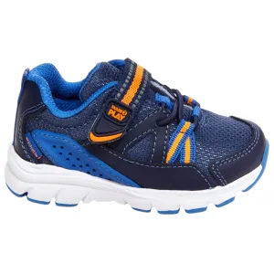 Stride Rite Infant/Toddler Boys M2P Journey Sneaker Hook and Loop Navy Most Popular Sneakers