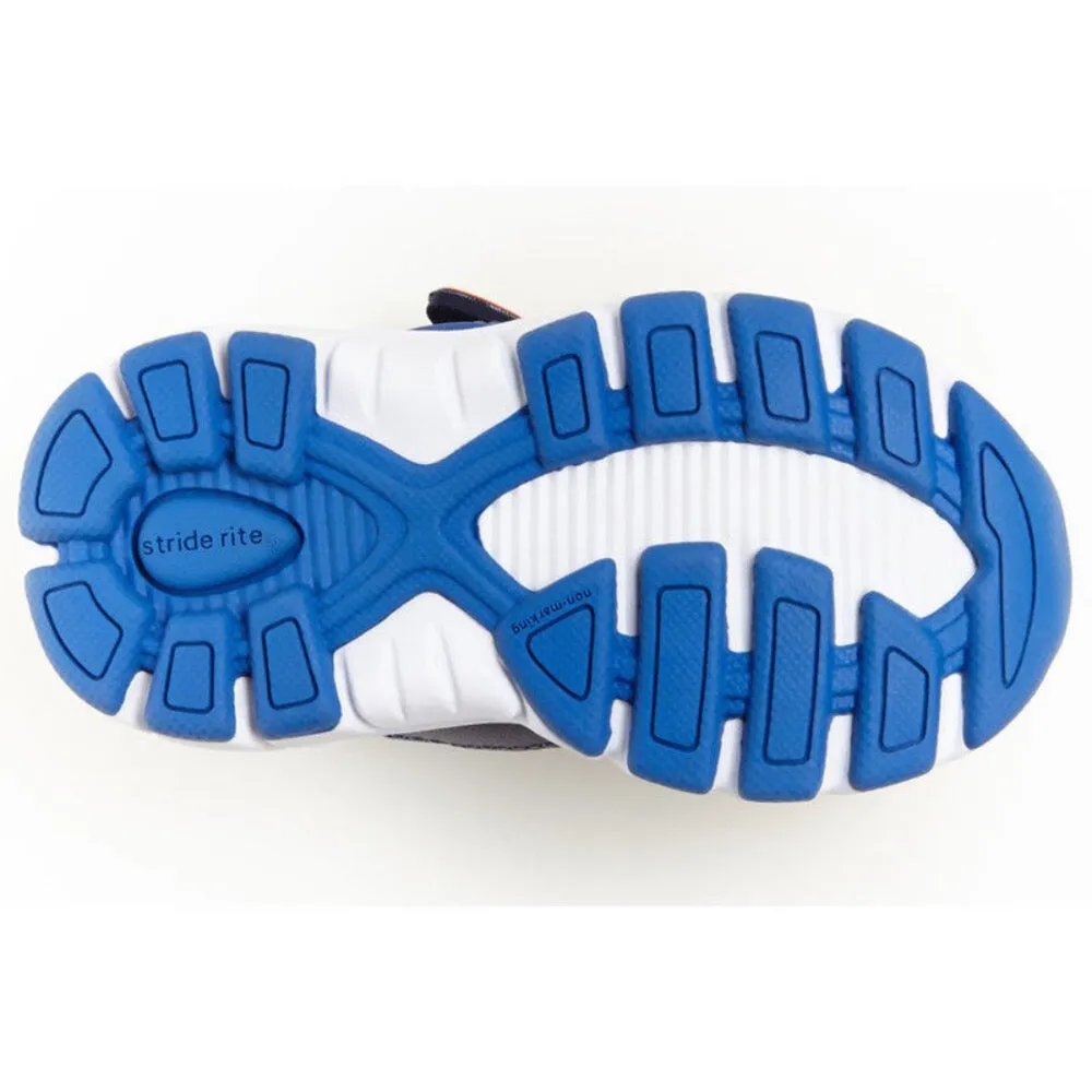 Stride Rite Infant/Toddler Boys M2P Journey Sneaker Hook and Loop Navy All Work Sneakers