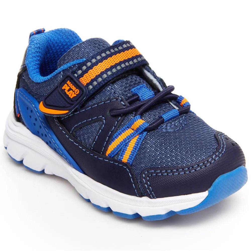 Lace Shoes Sneakers Stride Rite Infant/Toddler Boys M2P Journey Sneaker Hook and Loop Navy