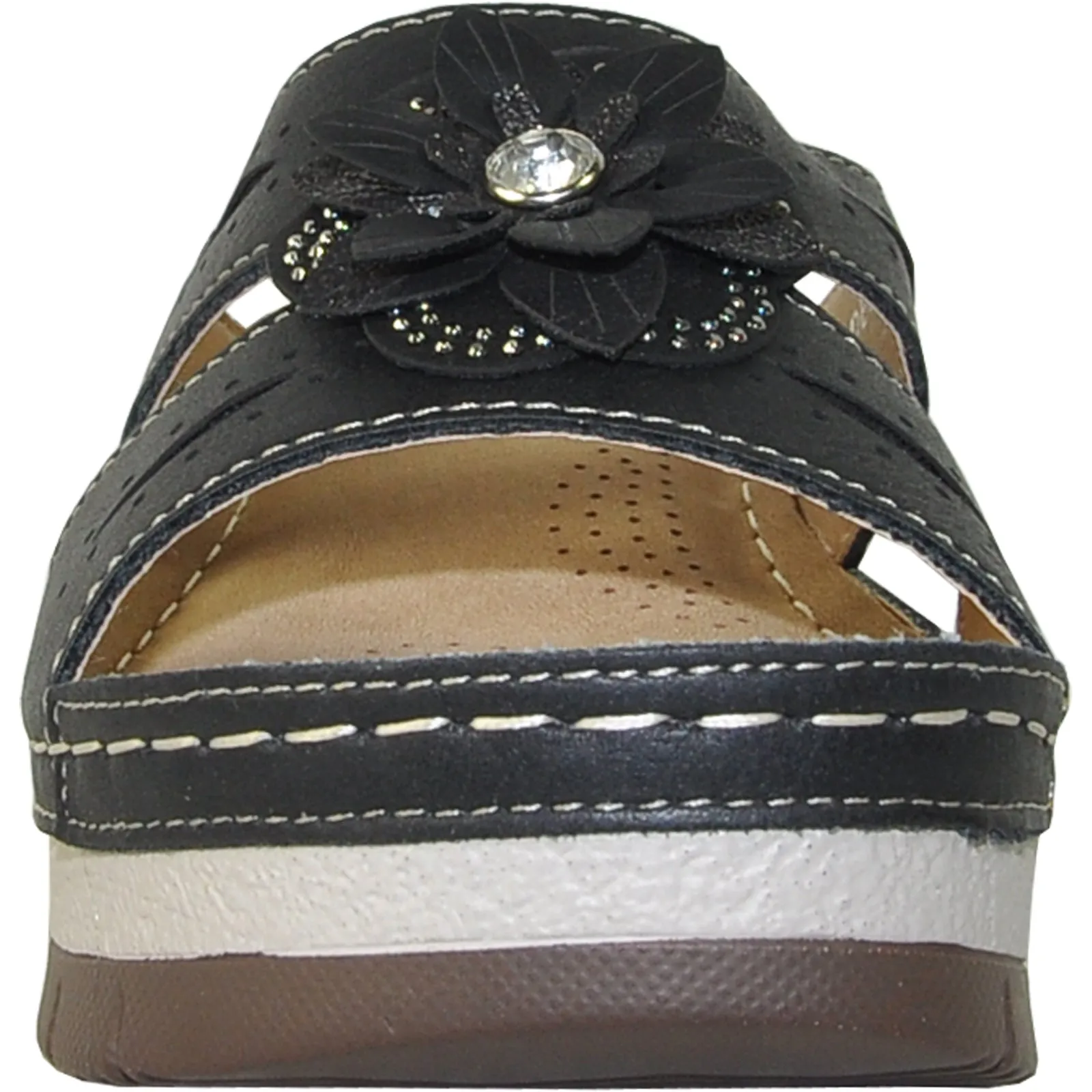 Comfort Wedge Sandals VANGELO Women Sandal DESTINY Wedge Sandal Black