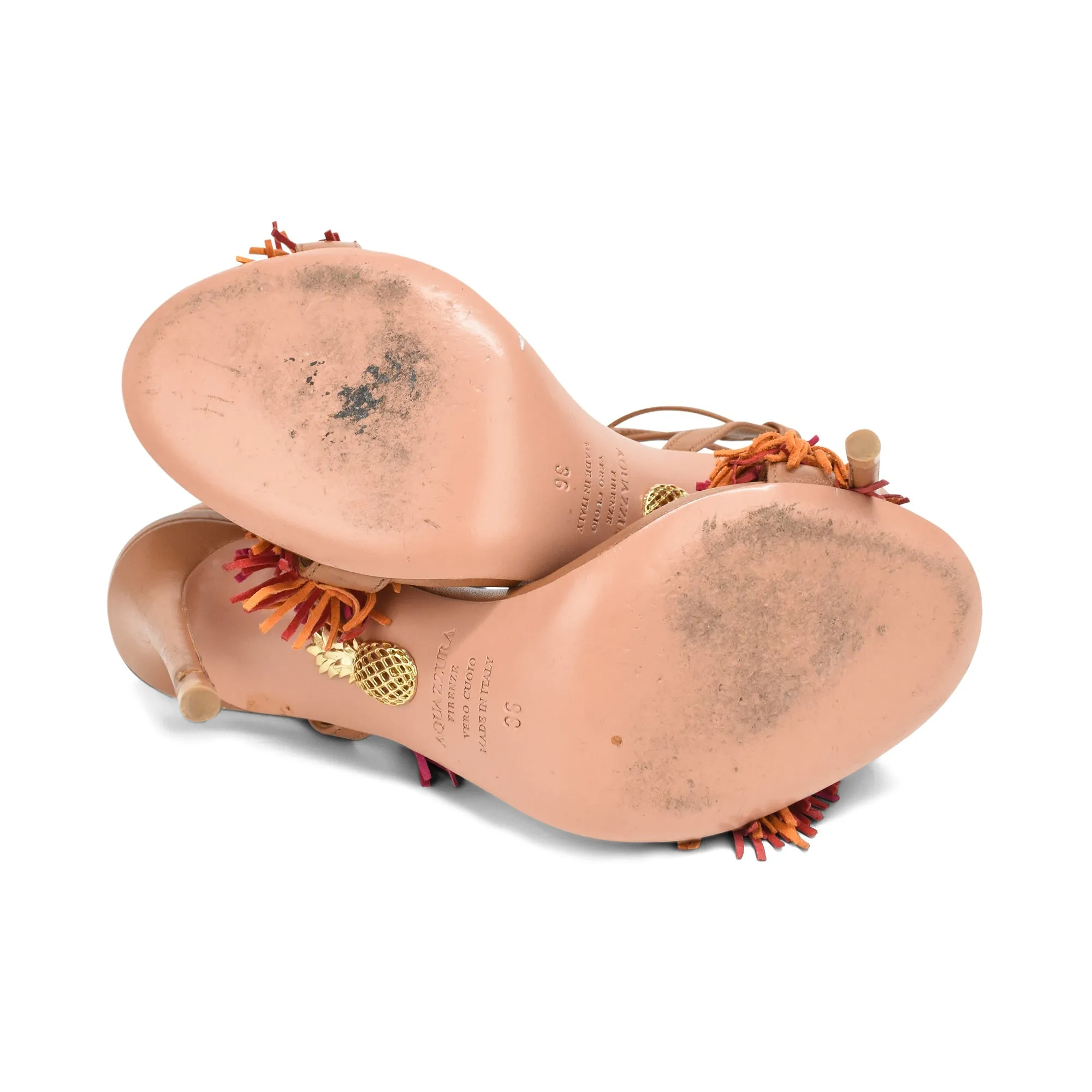 Aquazzura 'Wild Thing' Sandals - Women's 36 Sandals Royal Curacao