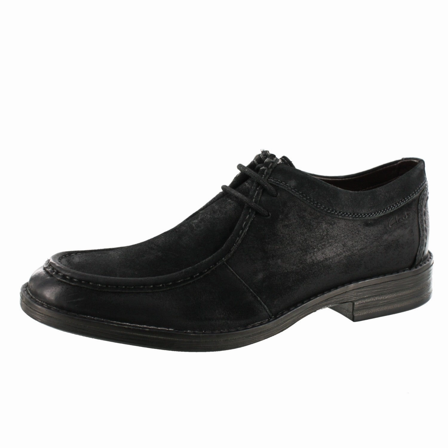Clarks Mens Delsin Rise Black Dress Leather Shoes Tennis Shoes To Wear With Dress