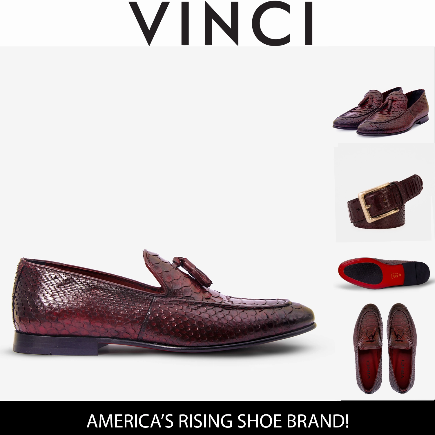 Best Low Heel Dress Shoes The Bethesda Burgundy Pyhtn Skin Leather Tassel Loafer Men Shoe