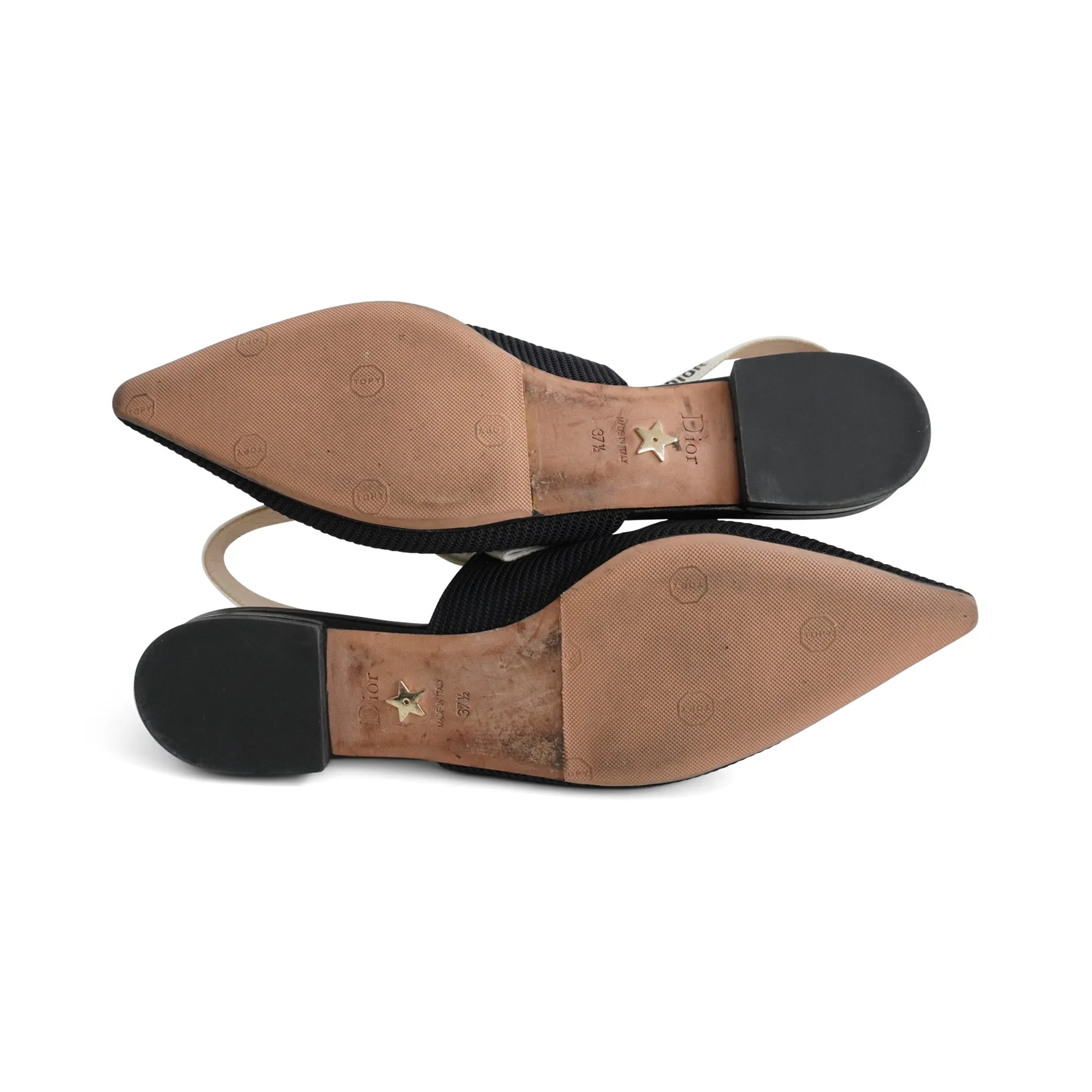 Flat Simple Shoes Christian Dior 'J'Adior' Slingbacks - Women's 37.5