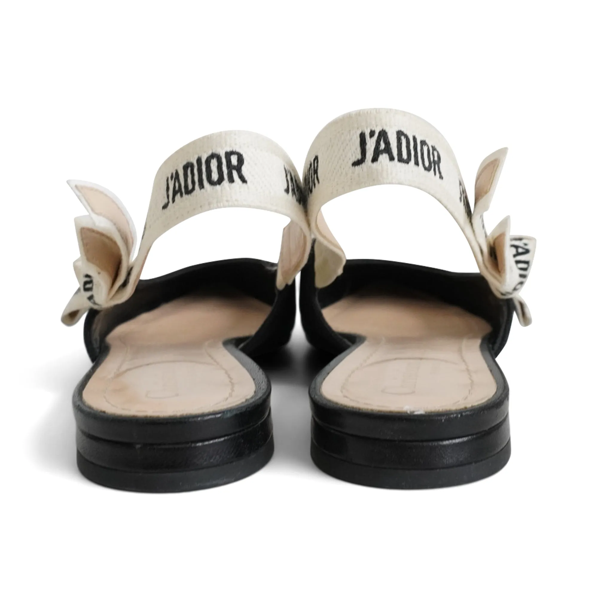 Flat Round Shoes Christian Dior 'J'Adior' Slingbacks - Women's 37.5