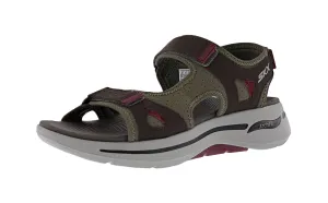 Wholesale Sandals Skechers Men's Go Walk Arch Fit - Mission II Hook & Loop Strap Sandal