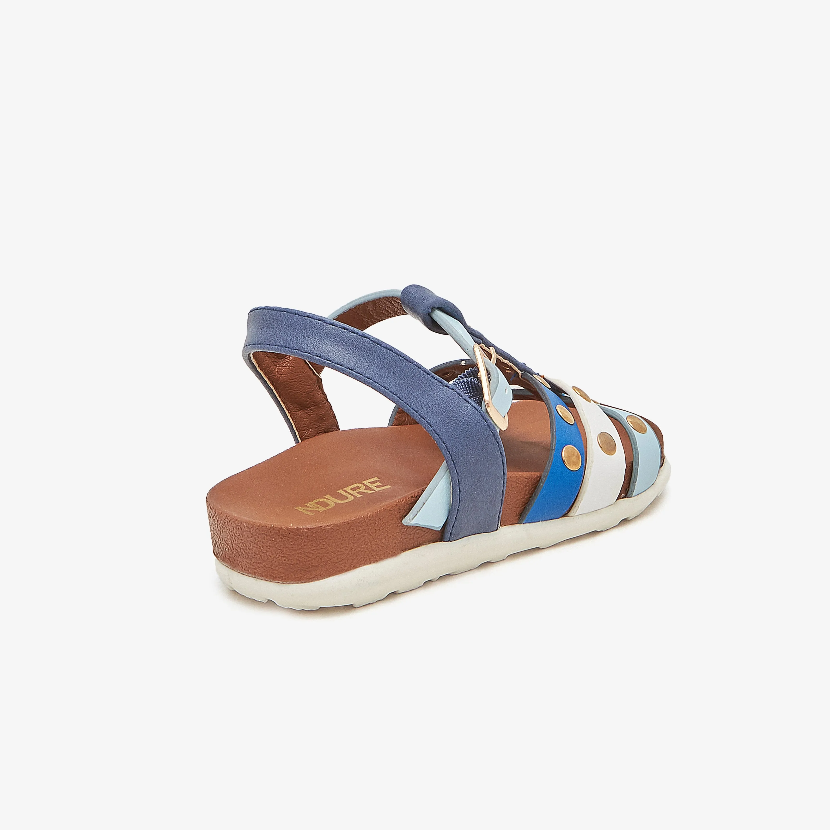 Studded Girls Sandals Jamaica Map