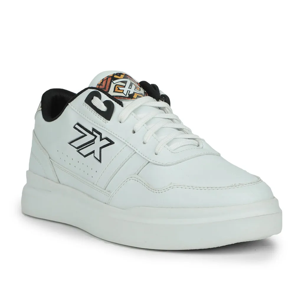 Leap7x White Casual Sneakers For Men NICOLAS-1E By Liberty Casual High-top Skate Shoes