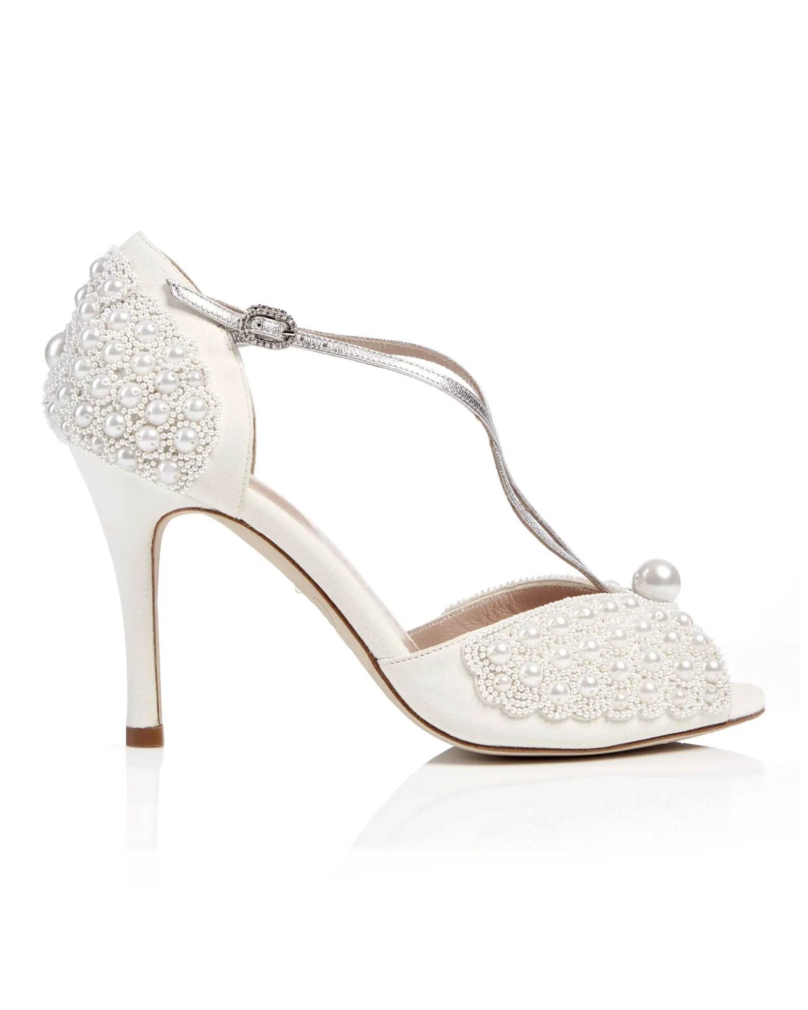 Gabriella Pearl Ivory Suede