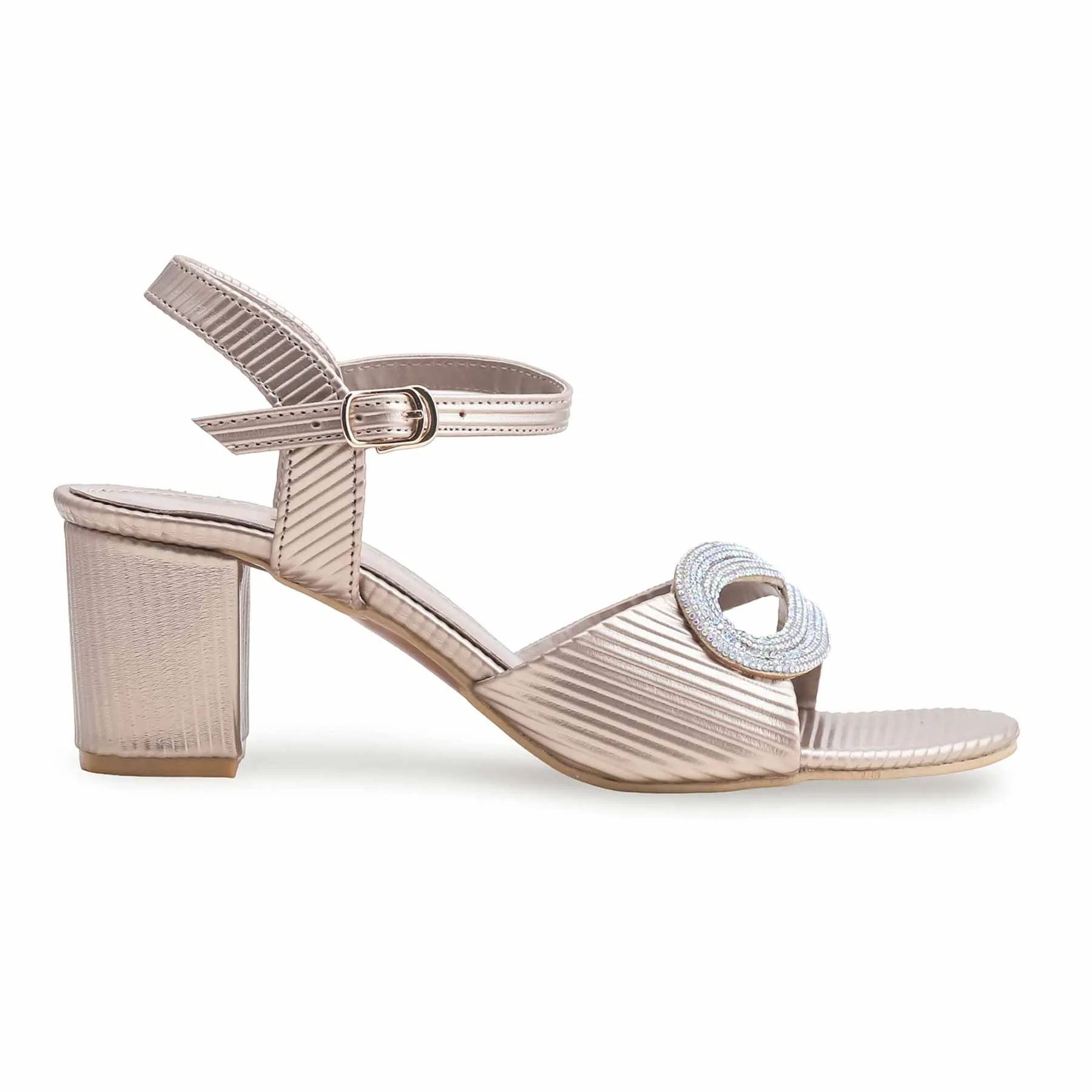 Erotic High Heels Golden Fancy Sandal for Women FN6095