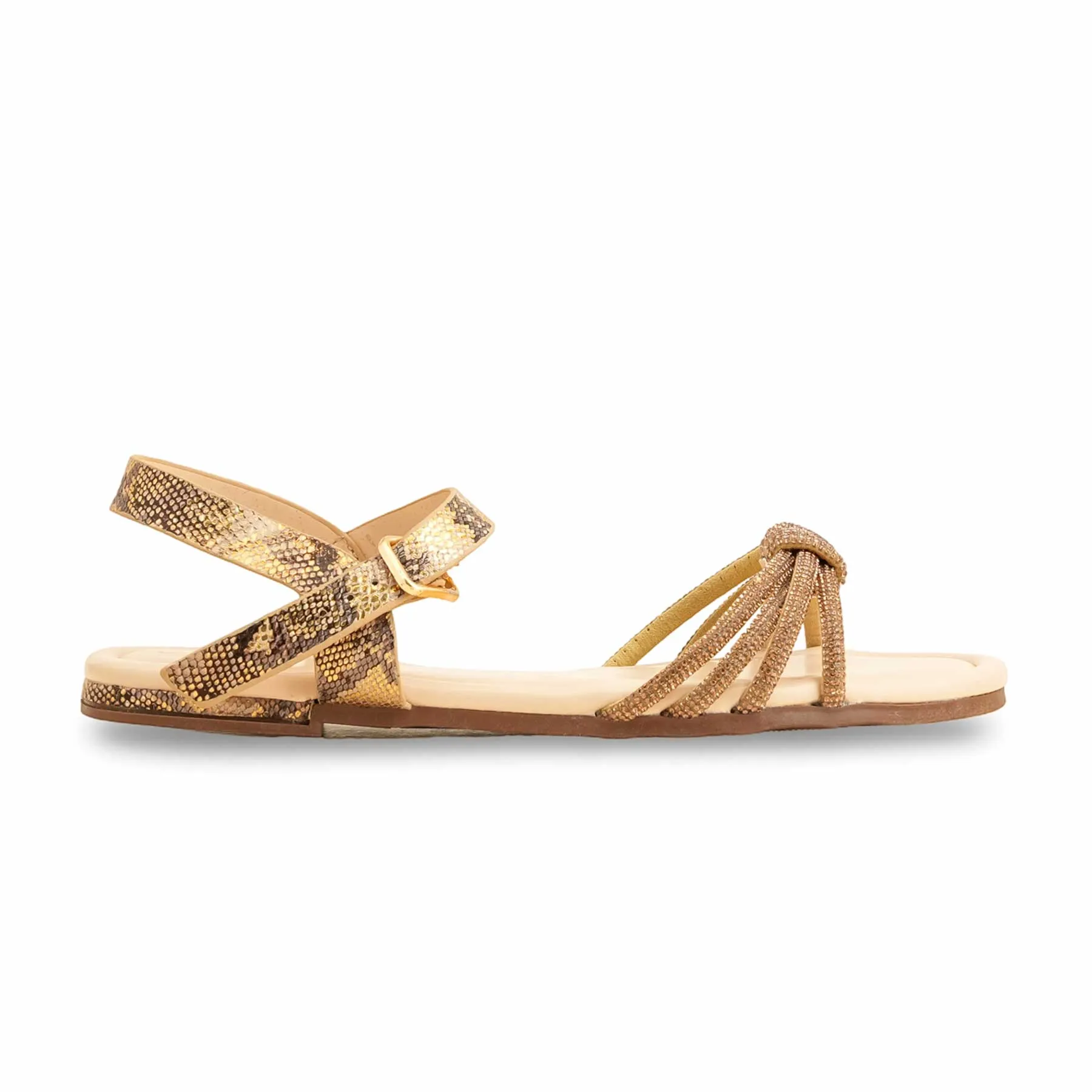 Croc Wedge Sandals Golden Formal Sandal FR5393