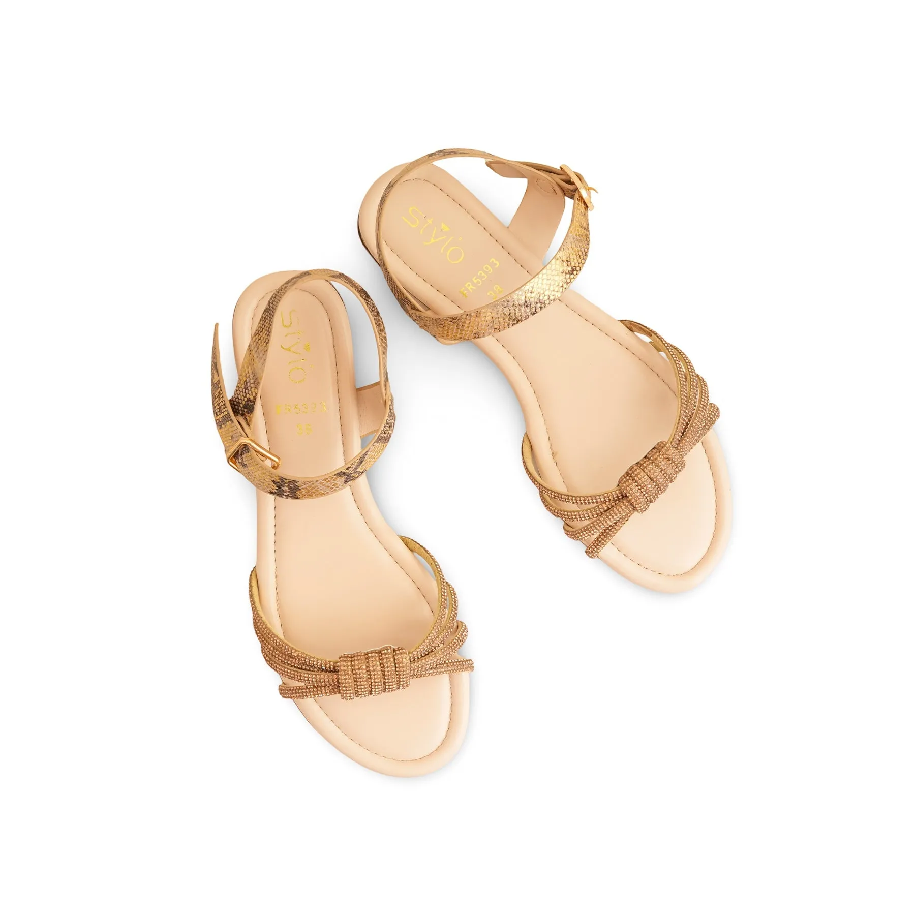 Golden Formal Sandal FR5393