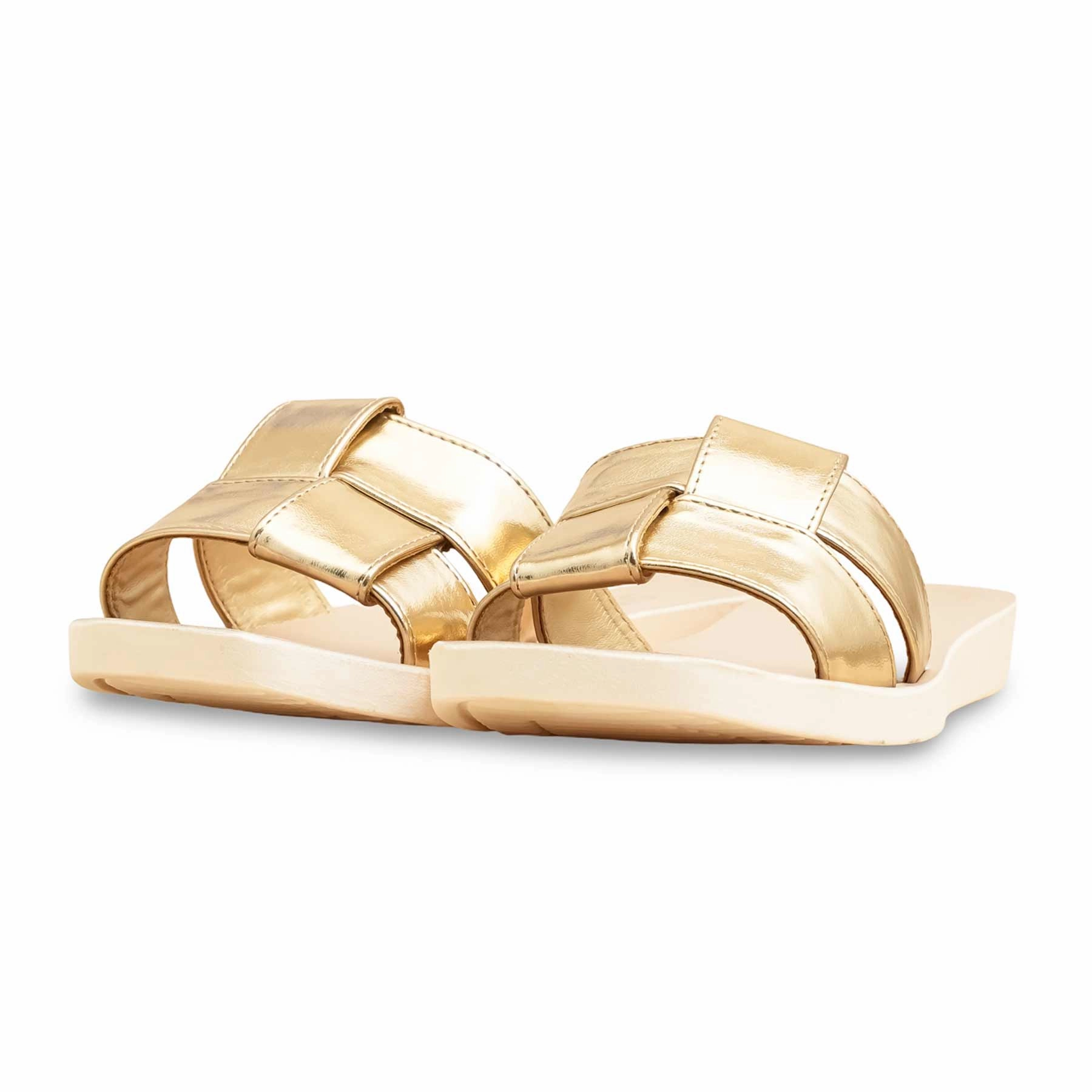 Tennis Shoe Flats Golden Casual Softy For Women CL5502