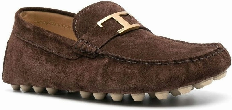 Tan Dress Loafers GOMMINO BUBBLE T TIMELESS NUBUCK DRIVING SHOES