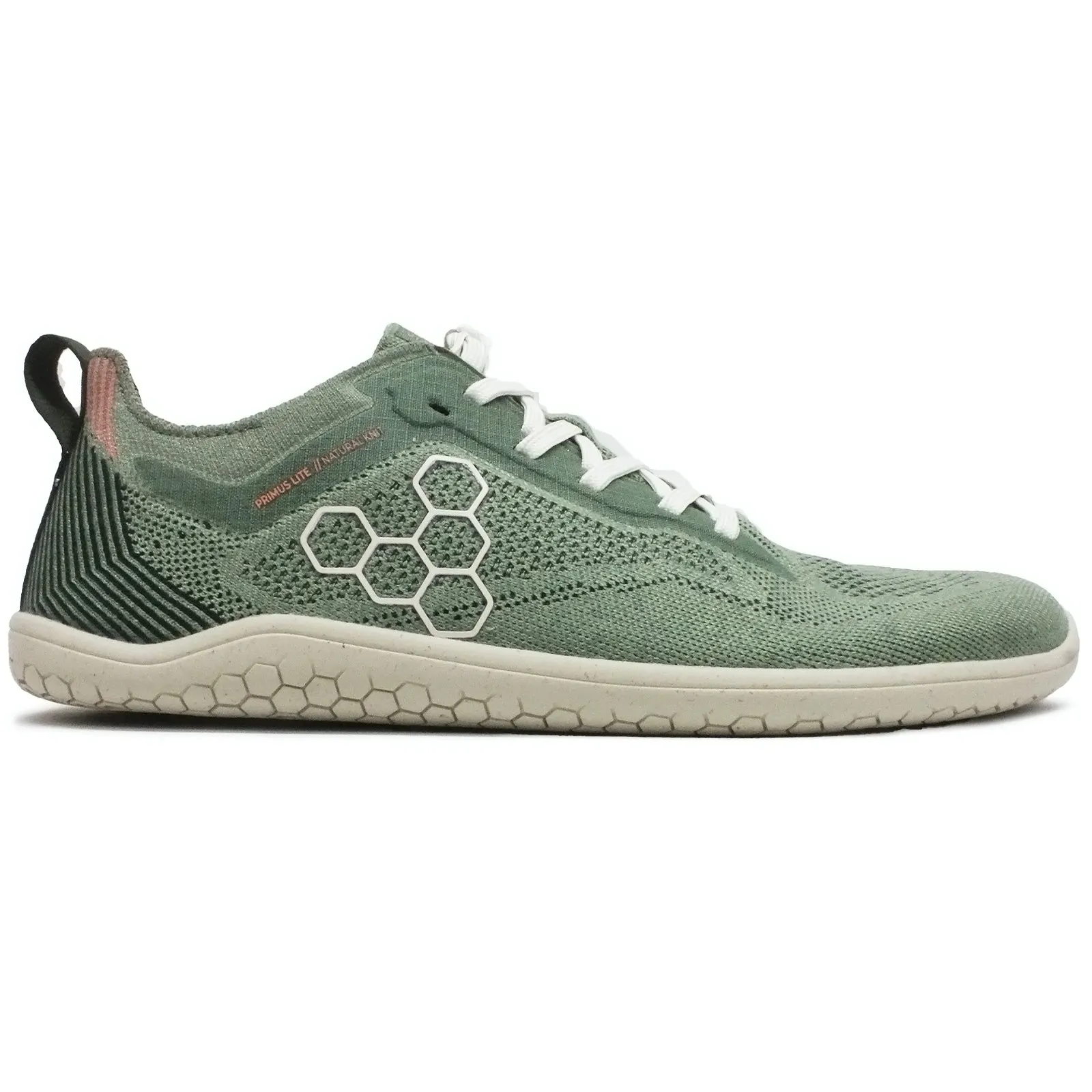 Running Shoes Good For Supination Vivobarefoot Primus Lite Knit Natural Textile Men's Dusty Green Running Trainers