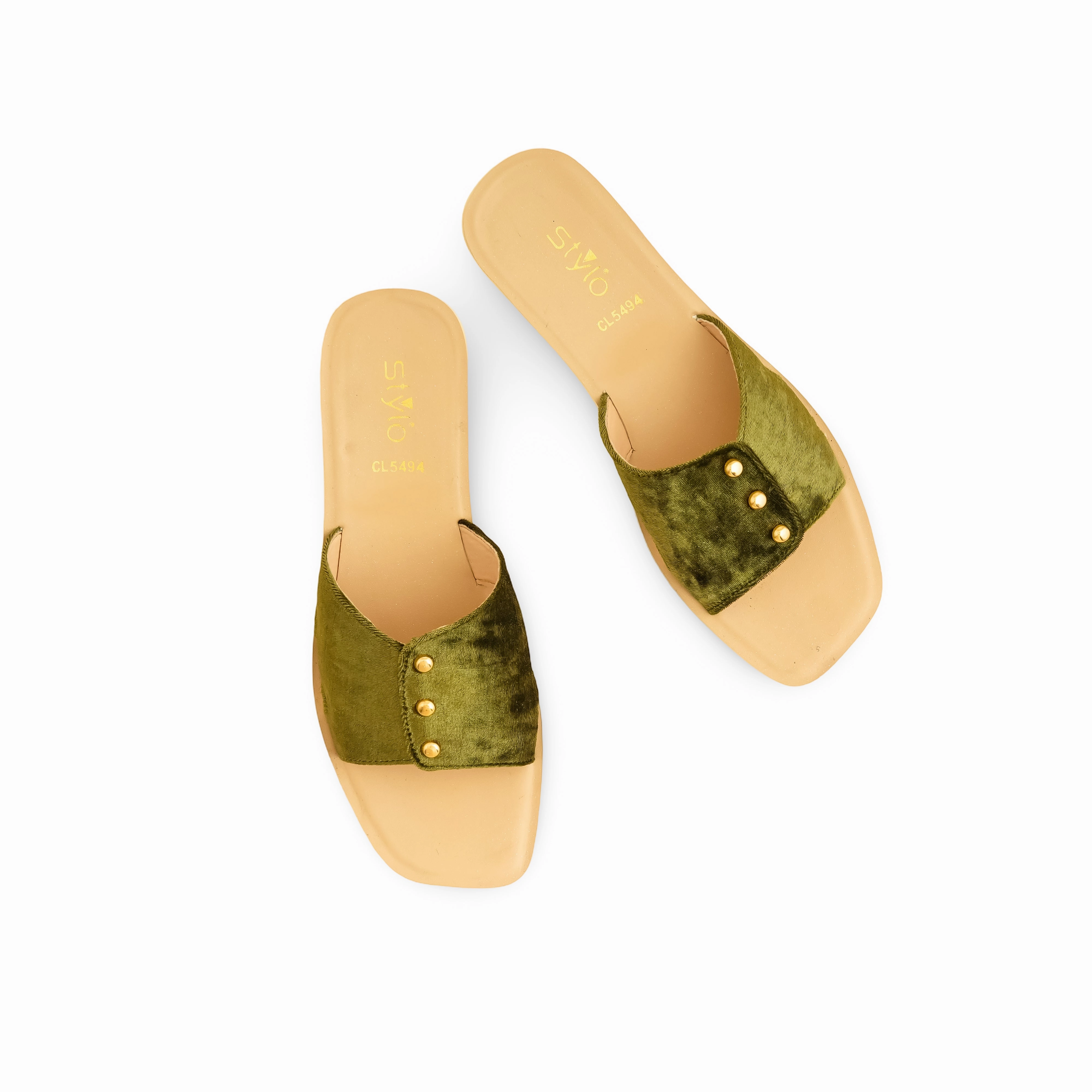 Green Casual Softy For Women CL5494 Flat Spring Shoes