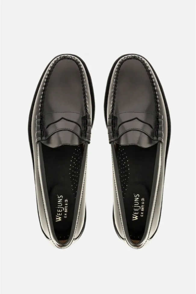 Navy Suit Loafers Larson Leather Black - Penny Loafer