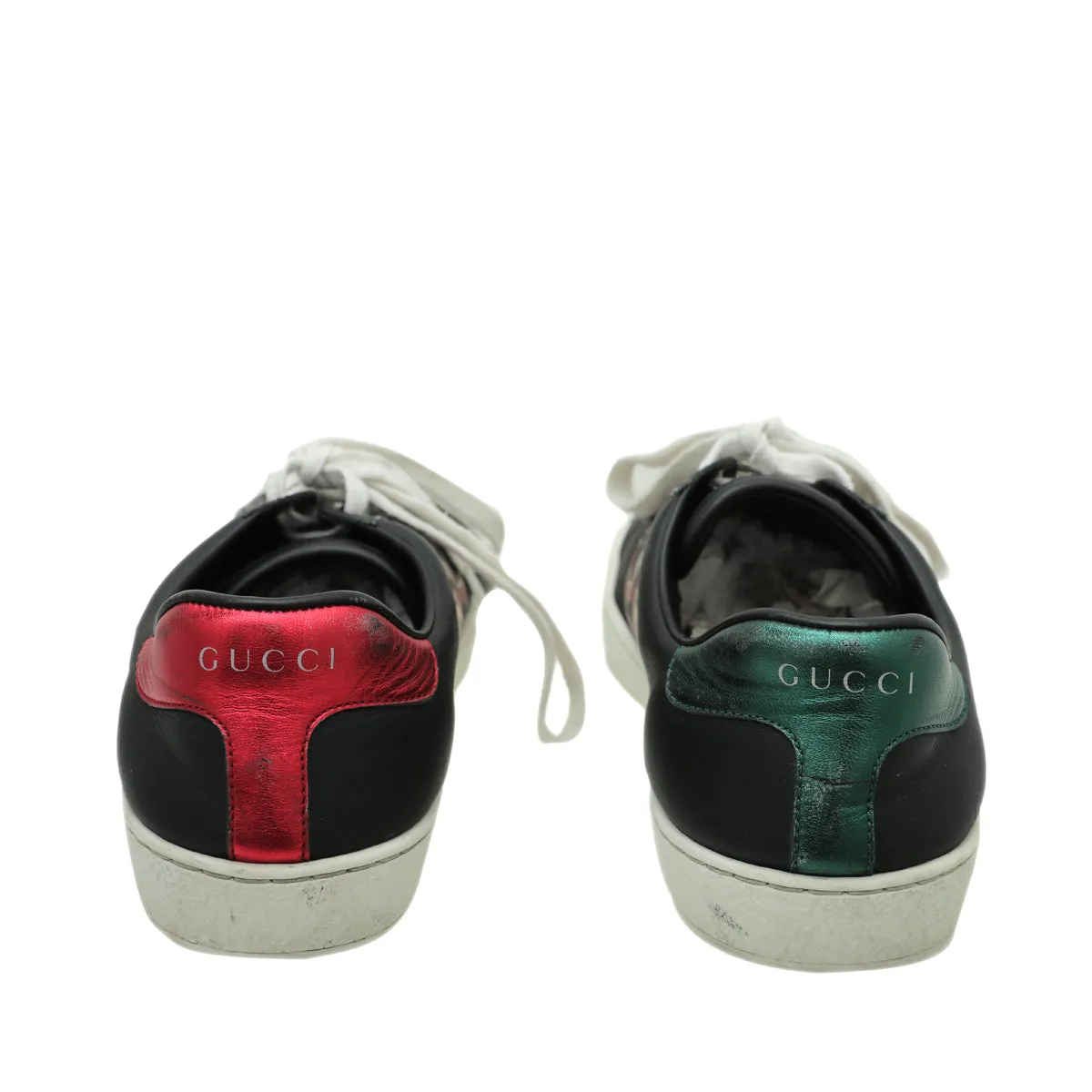 Best Sneakers For Winter Gucci Black Multicolor Kingsnake Men's Ace Sneakers 5
