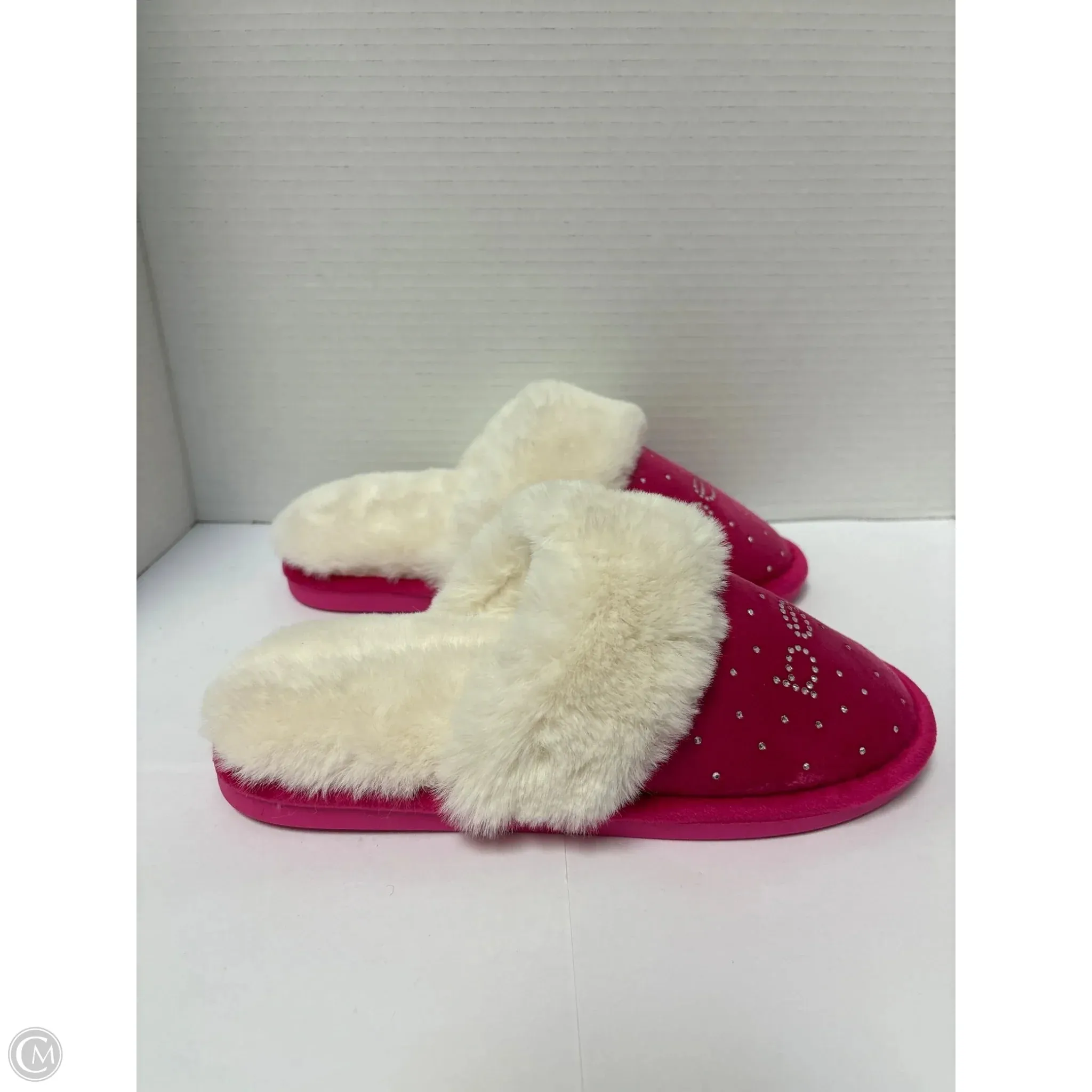 Genuine Sheepskin Slippers Slippers By Bebe In Pink