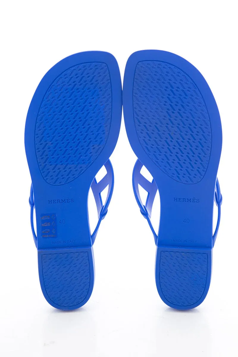 Foamies Sandals Herms Blue Egerie Sandals SZ 40