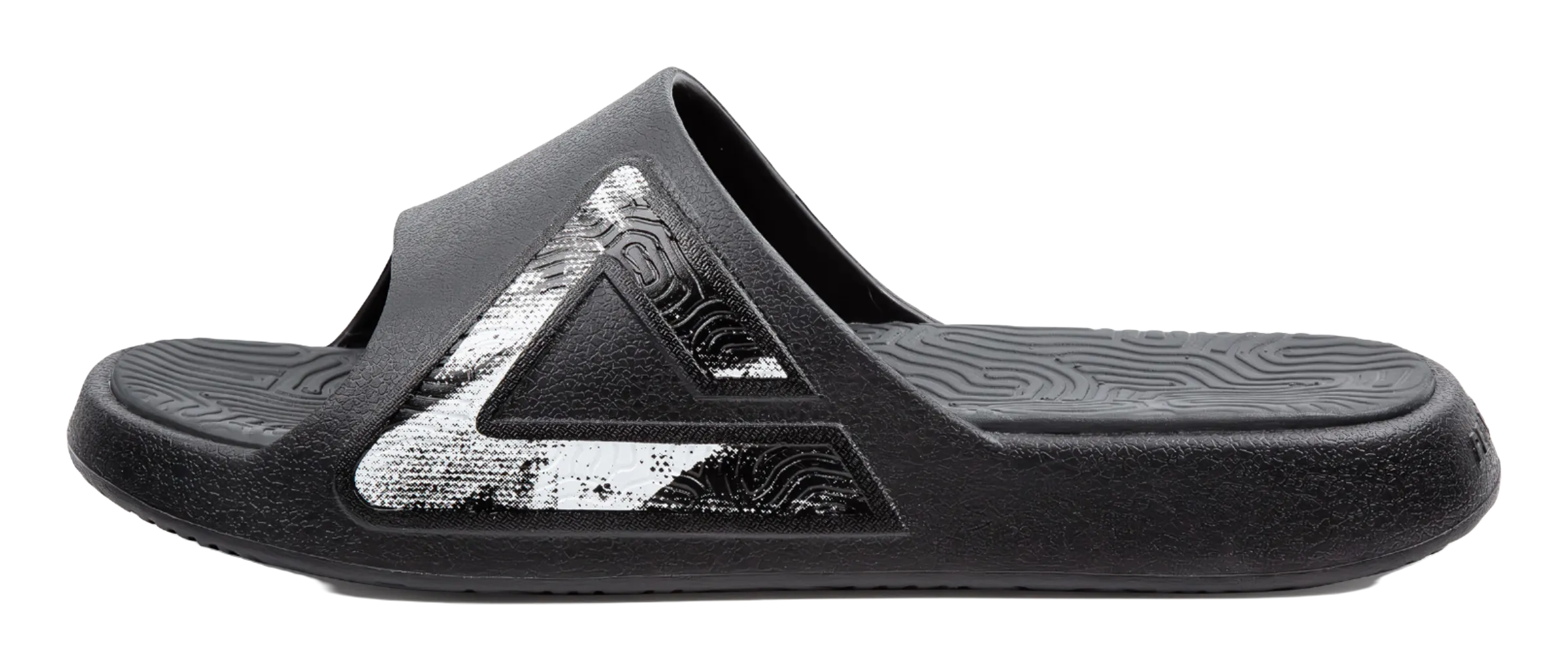 Slippers On Feet PEAK Tai Ji1.0 Cushioning Slip Resistant Abrasion Resistant Quiet Slide Slippers Unisex Black Gray