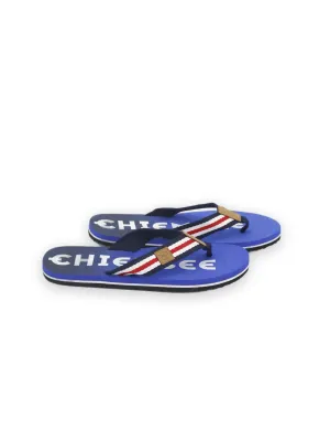 Men's Brand Logo Printed Slippers,Blue Best Casual Shoes For Neuropathy