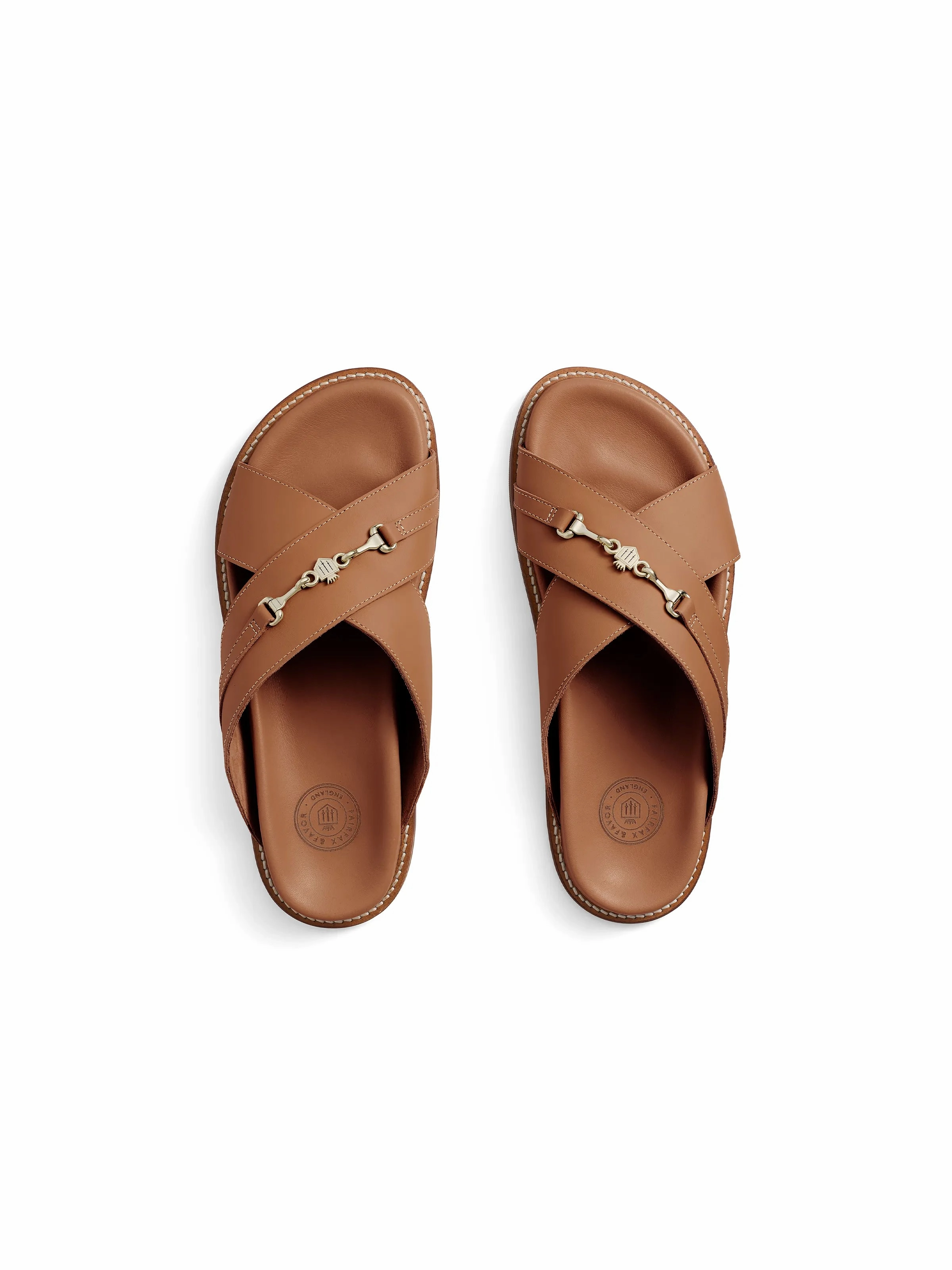 Loafers With Strap Southwold - Tan Leather