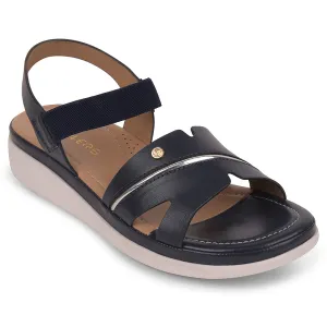 Healers Navy Blue Casual Sandal For Women JFL-31 By Liberty Studded Sandals